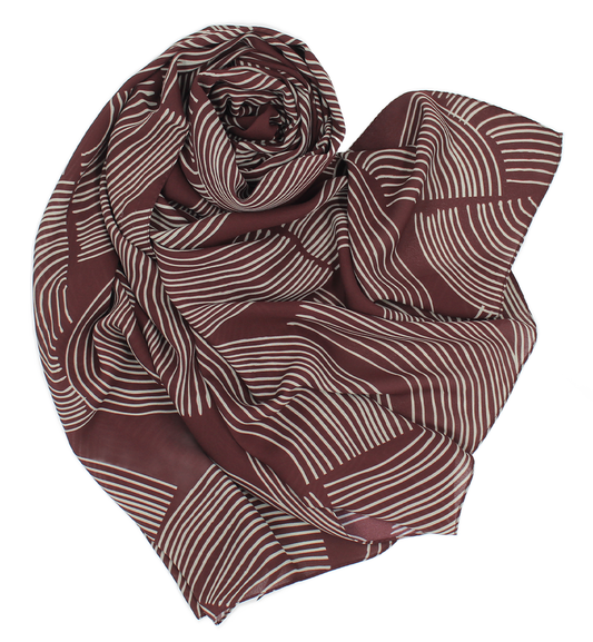 CHALE YAOMY® "Maty" - Burgundy