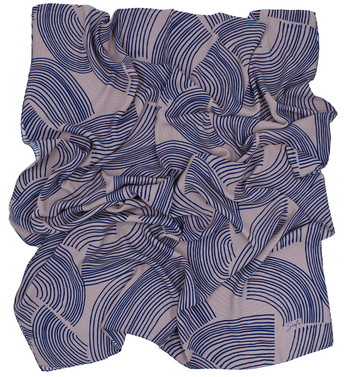 CHALE YAOMY® "Maty" - Bleu et rose