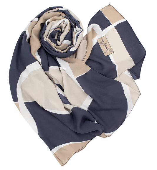 Châle YAOMY® "Mozy" - Bleu