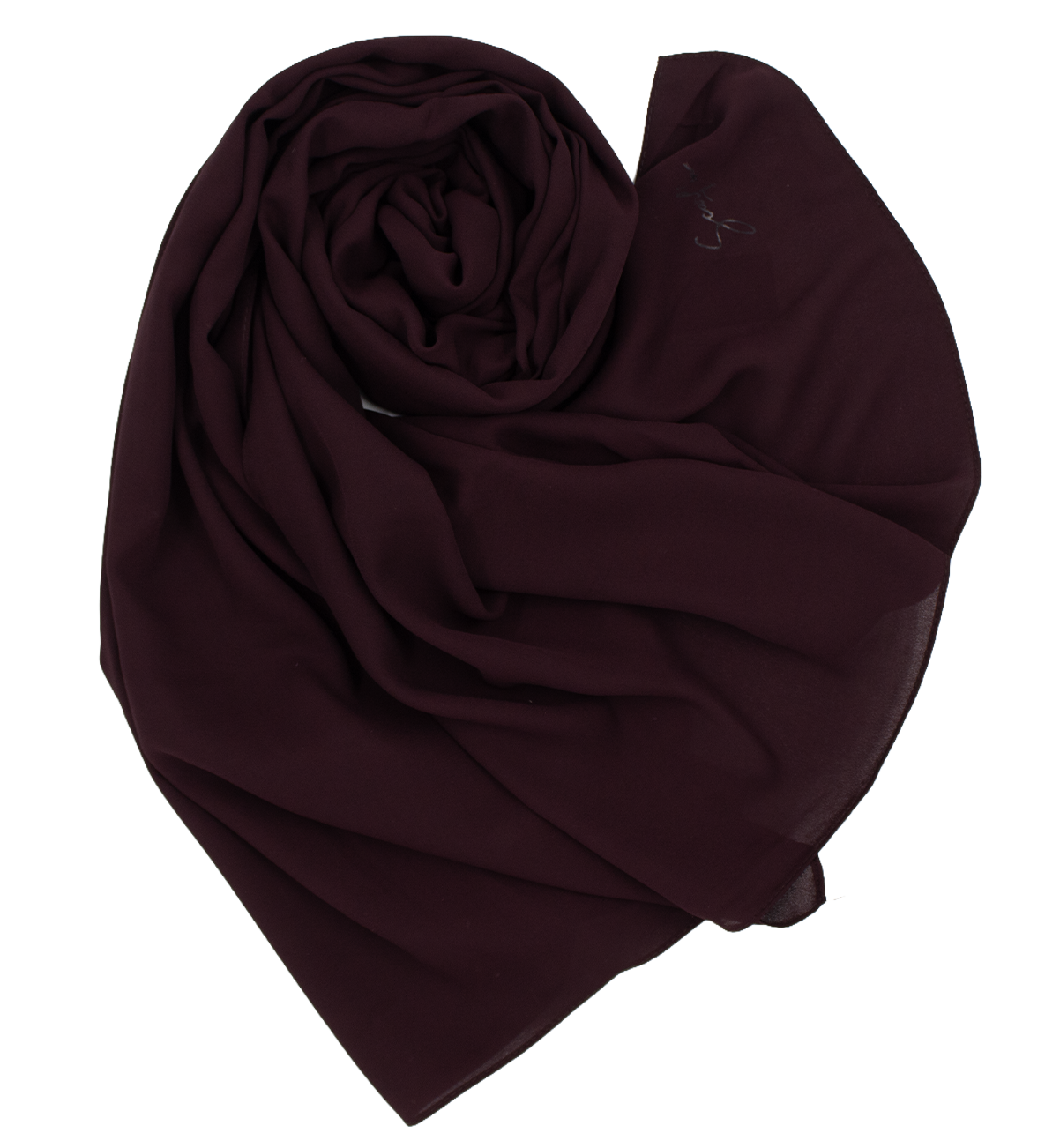 Châle en crêpe - Dark burgundy