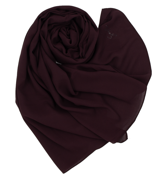 Châle en crêpe - Dark burgundy