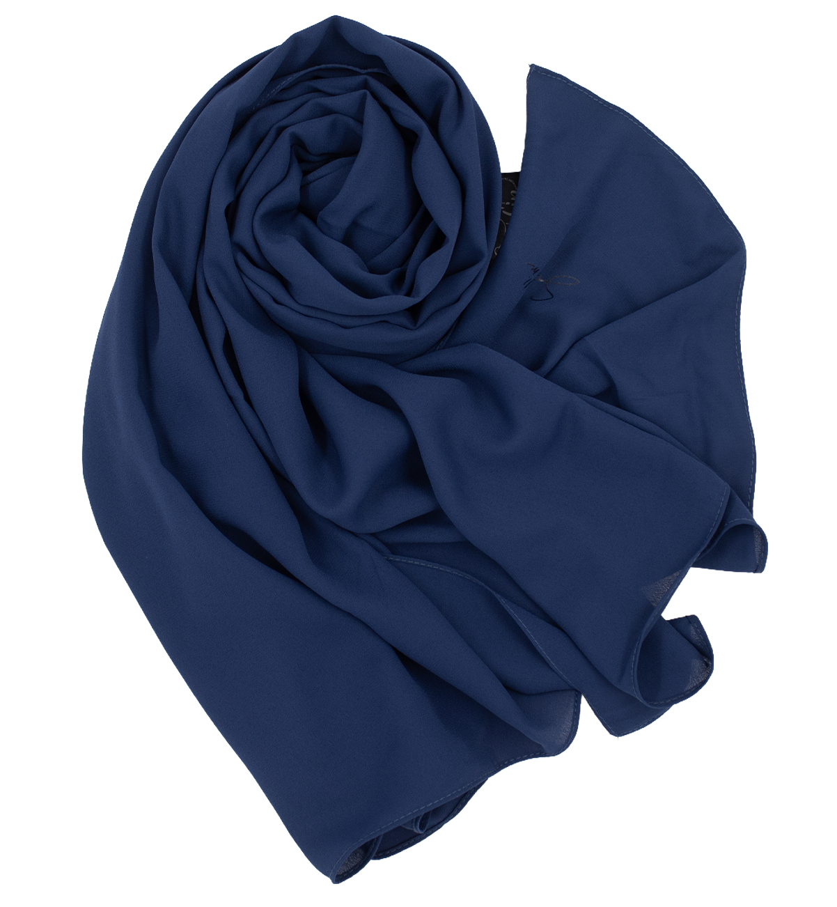 Châle en crêpe -  Bleu jeans