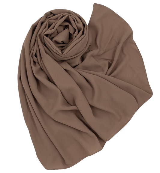 Châle en crêpe -  Dark beige