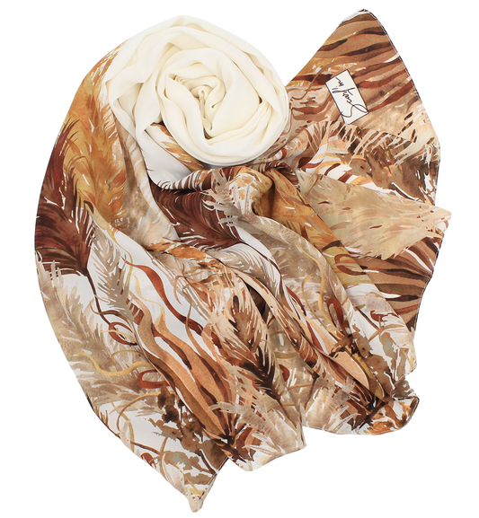 Châle YAOMY® "PAMPAS" - Blanc