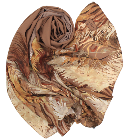 Châle YAOMY® "PAMPAS" - Taupe