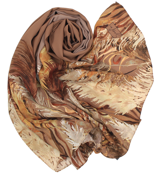 Châle YAOMY® "PAMPAS" - Taupe