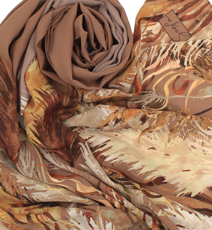 Châle YAOMY® "PAMPAS" - Taupe