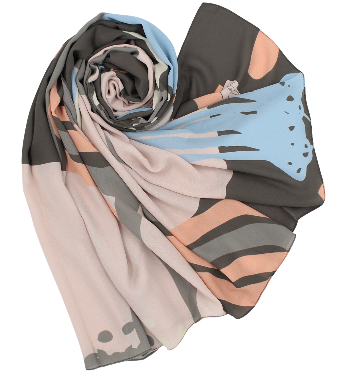 Châle YAOMY® "POULY" - Gris