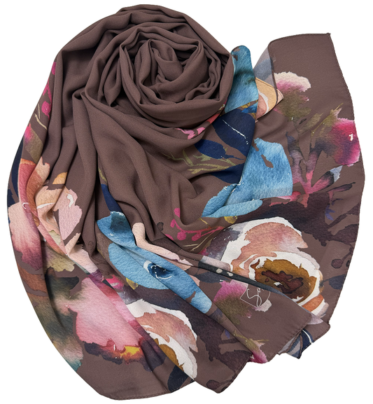 Châle YAOMY® "POWDY" - Cacao