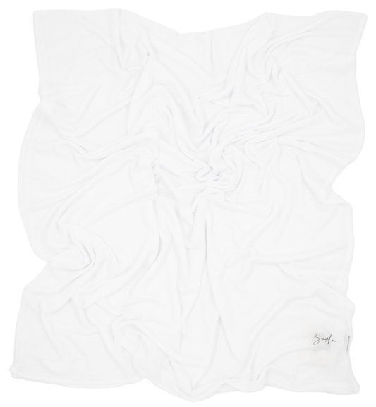 CHÂLE EMALY® "WAFFLE" - Blanc