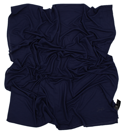 CHÂLE EMALY® "WAFFLE" - Bleu marine