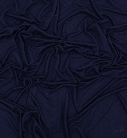 CHÂLE EMALY® "WAFFLE" - Bleu marine