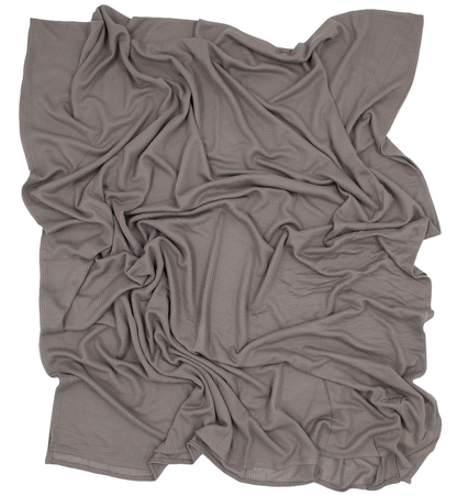 CHÂLE EMALY® "WAFFLE" - Gris taupe
