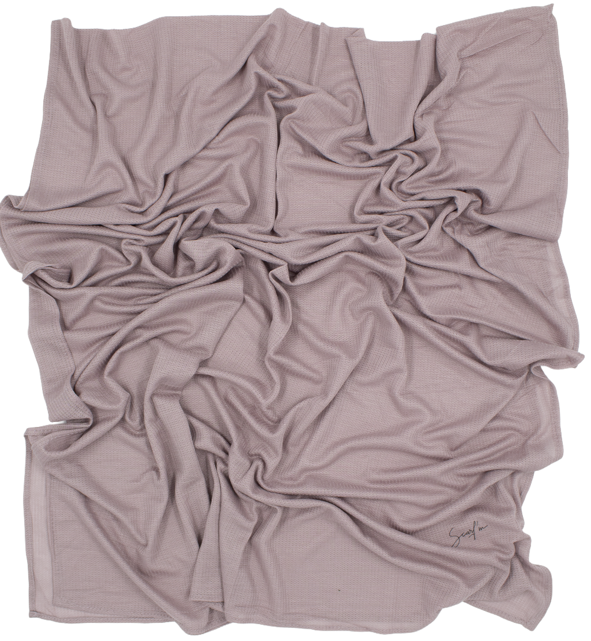 CHÂLE EMALY® "WAFFLE" - Rose mauve