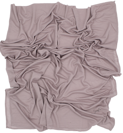 CHÂLE EMALY® "WAFFLE" - Rose mauve