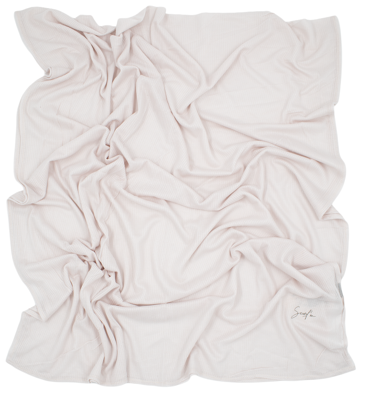 CHÂLE EMALY® "WAFFLE" - Rose bébé
