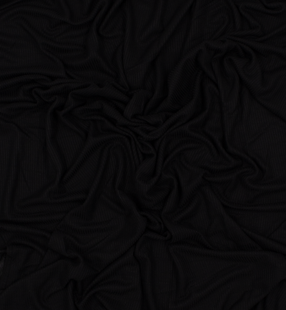 CHÂLE EMALY® "WAFFLE" - Noir