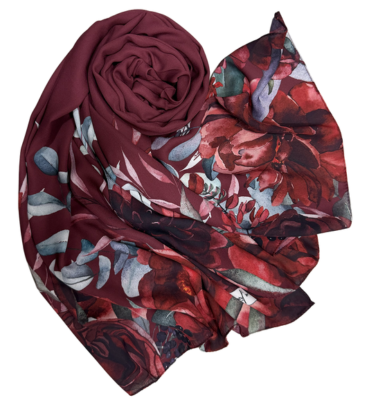 Châle YAOMY® "ROMA" - Bordeaux