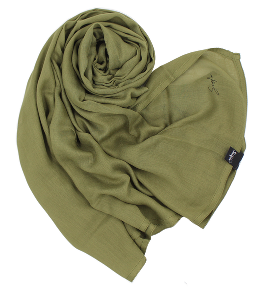 Coton Modal - Olive (moss green)