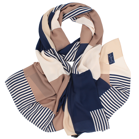 Châle YAOMY® "Titri" - Bleu