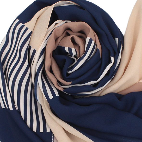 Châle YAOMY® "Titri" - Bleu
