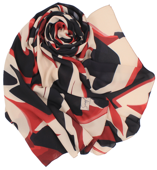 Châle YAOMY® "TRAMBA" - Rouge