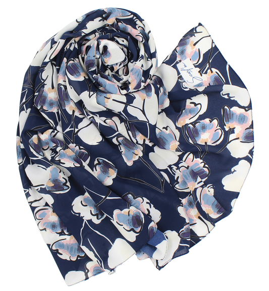 Châle YAOMY® "TULY" - Bleu