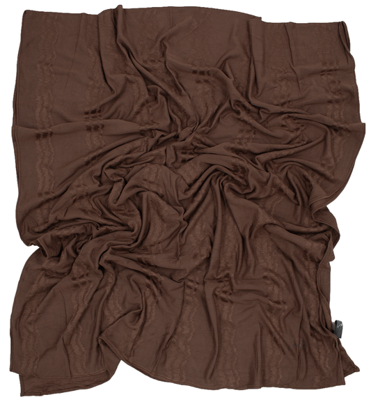 CHÂLE EMALY® "WAVE" - Marron glacé