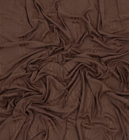 CHÂLE EMALY® "WAVE" - Marron glacé