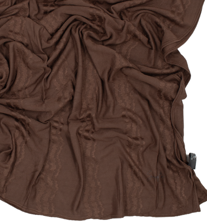 CHÂLE EMALY® "WAVE" - Marron glacé