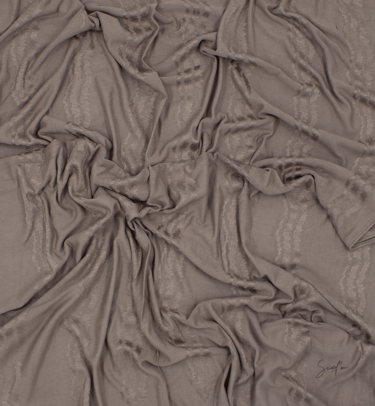 CHÂLE EMALY® "WAVE" - Taupe