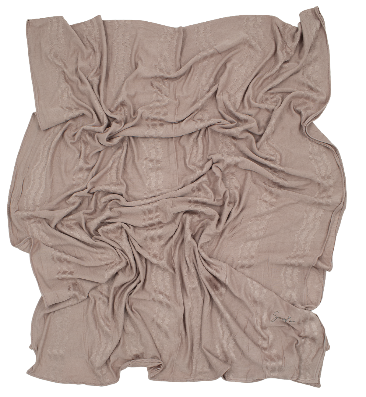 CHÂLE EMALY® "WAVE" - Vieux rose