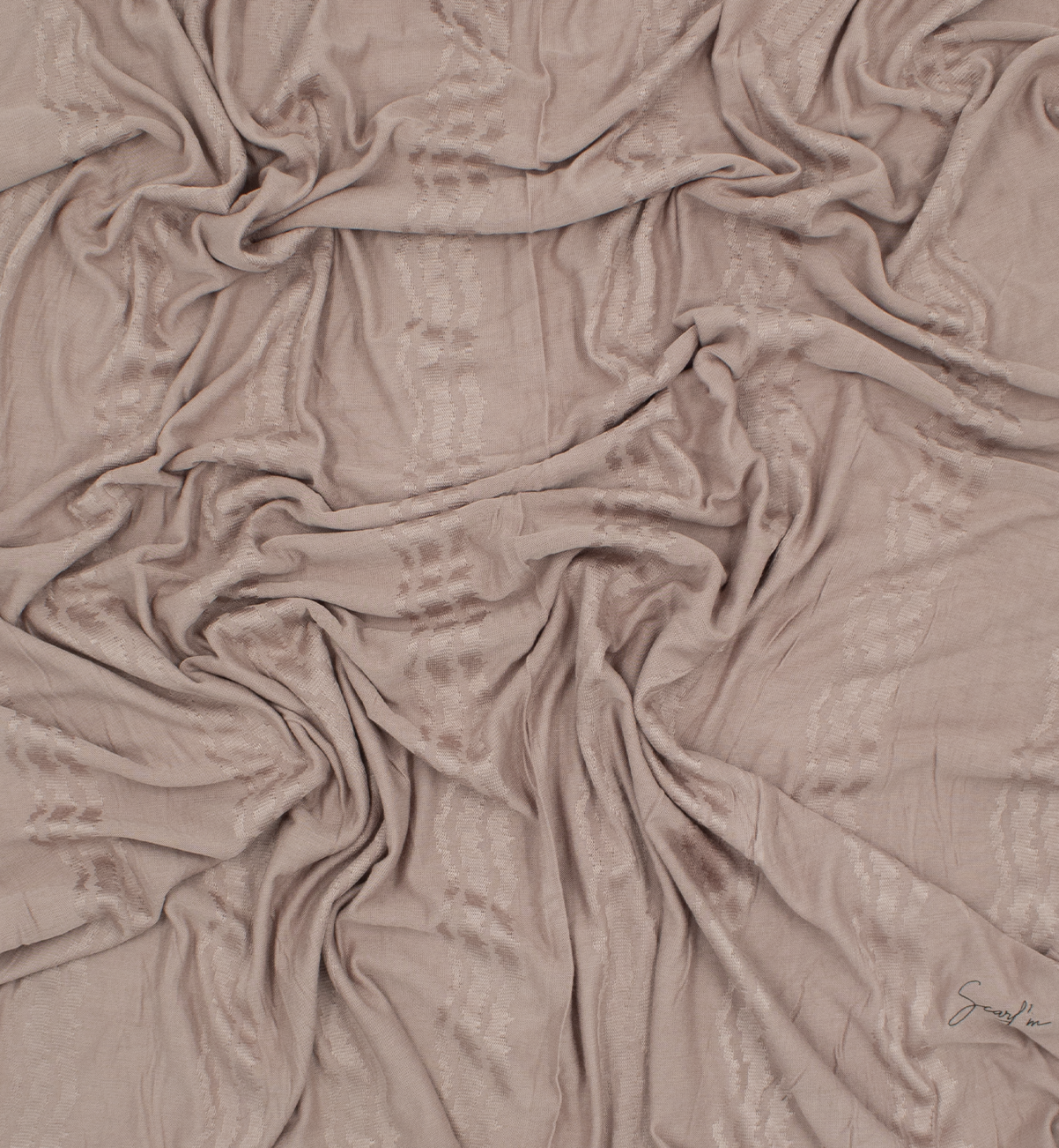 CHÂLE EMALY® "WAVE" - Vieux rose