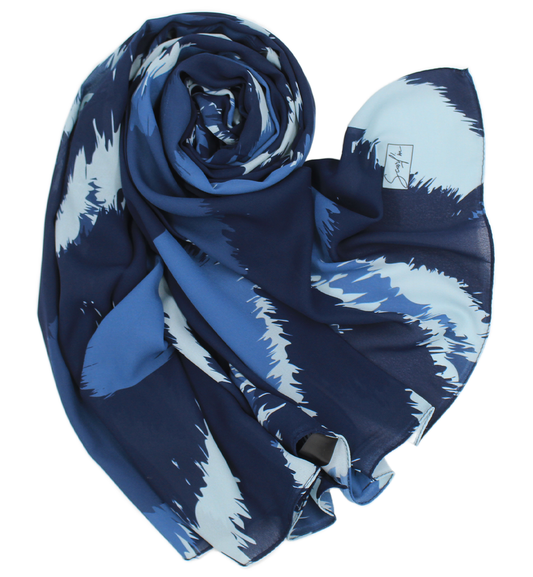 CHALE YAOMY® "Zabra" - Bleu